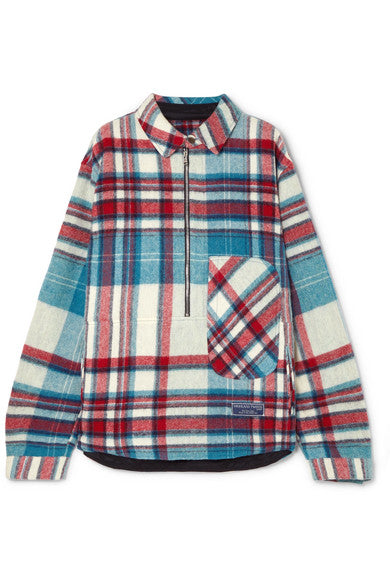 Checked wool shirt