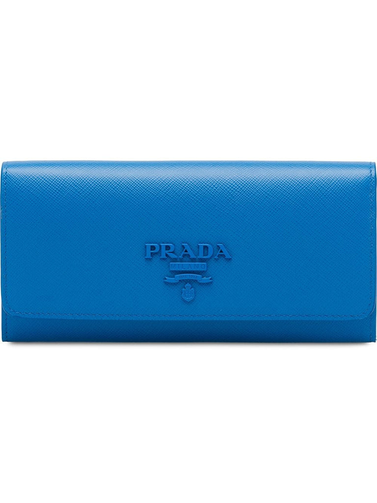 large logo plaque wallet