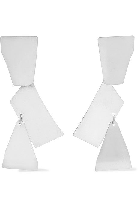 Fragment sterling silver earrings