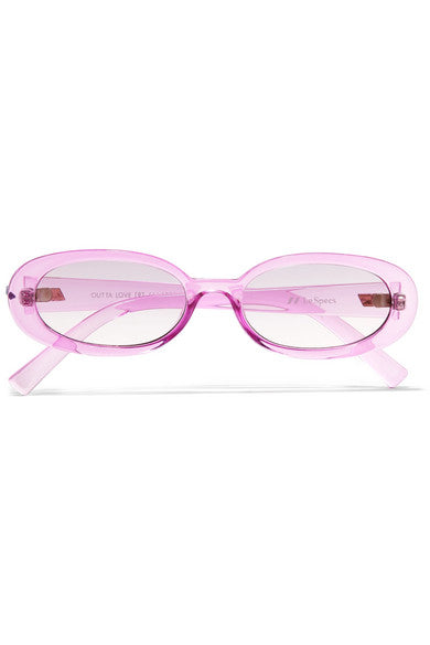 Outta Love oval-frame acetate sunglasses