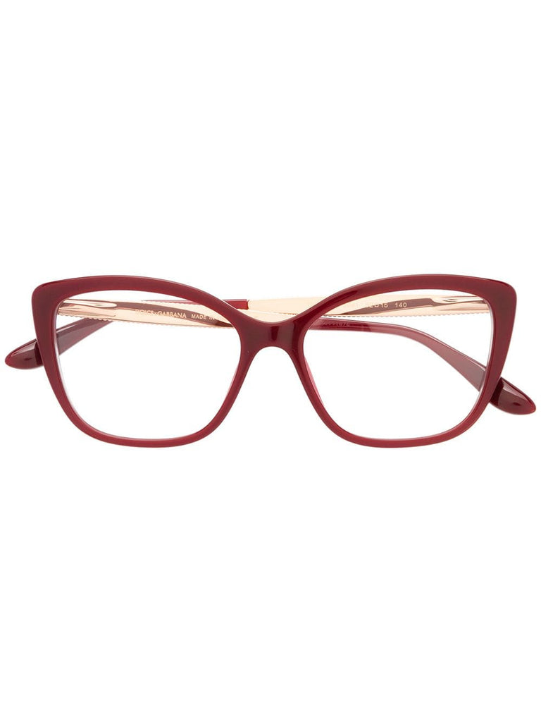 cat-eye frame glasses