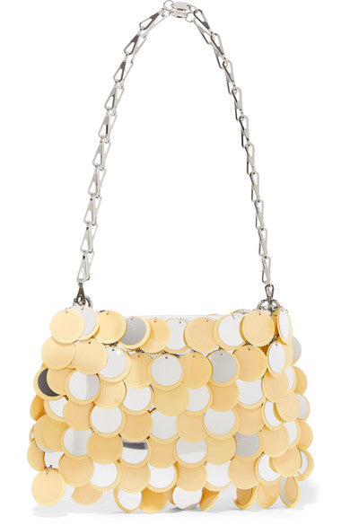 Sparkle 1969 sequined faux leather shoulder bag