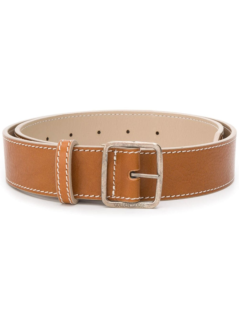 branded buckle belt