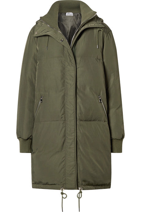 Oasis hooded shell down jacket