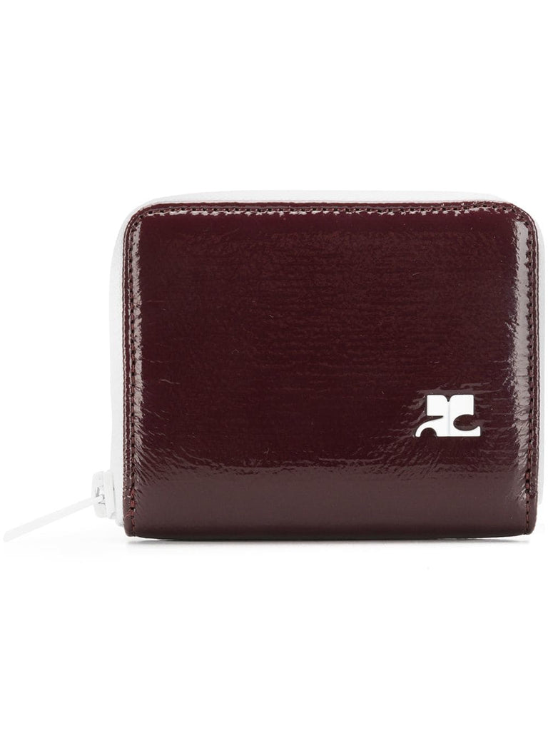 logo print wallet