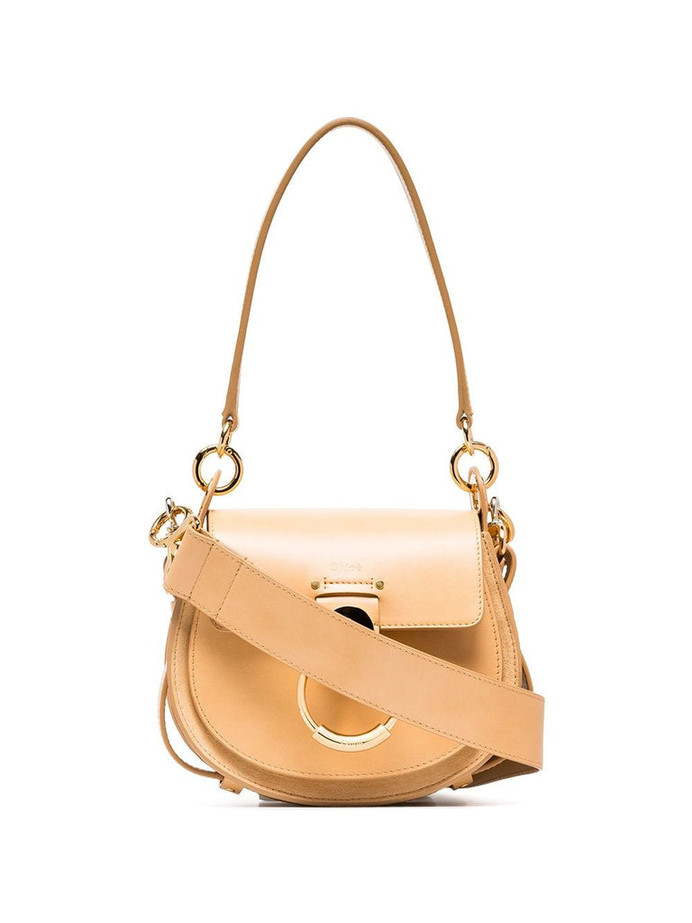 nude tess leather shoulder bag