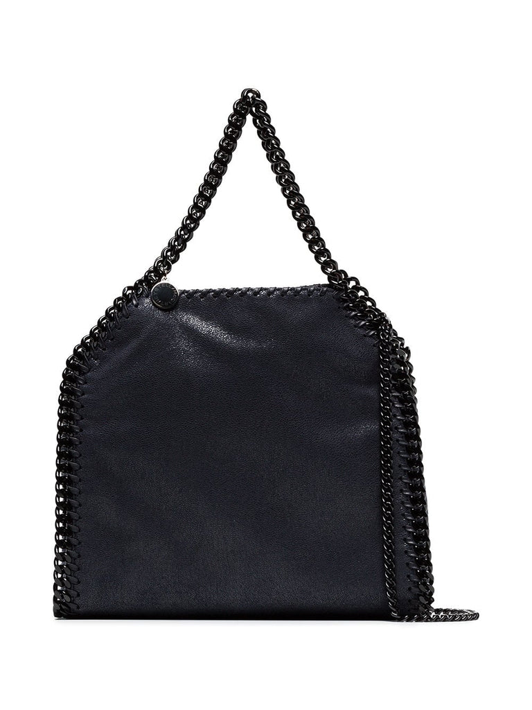 navy blue falabella mini shoulder bag