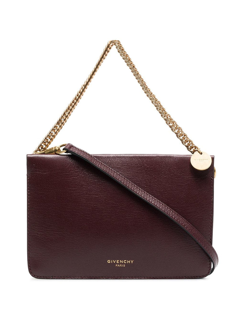 burgundy Cross3 leather cross-body bag