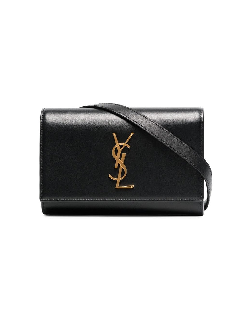 black logo detail leather belt bag