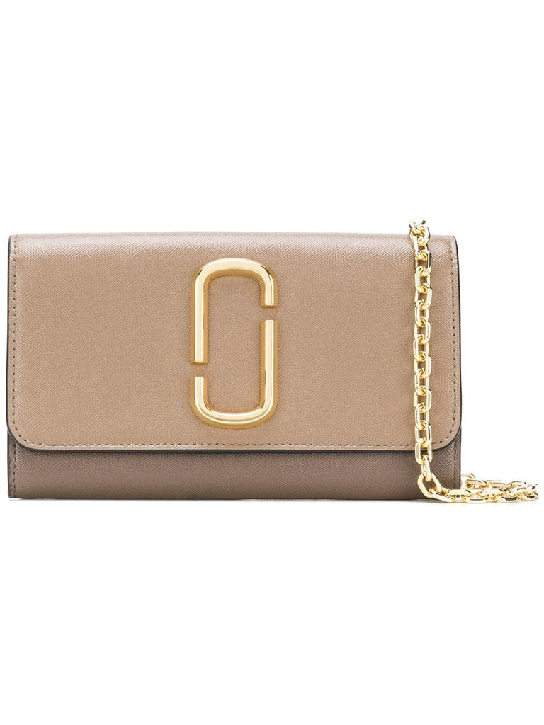 Snapshot chain crossbody bag