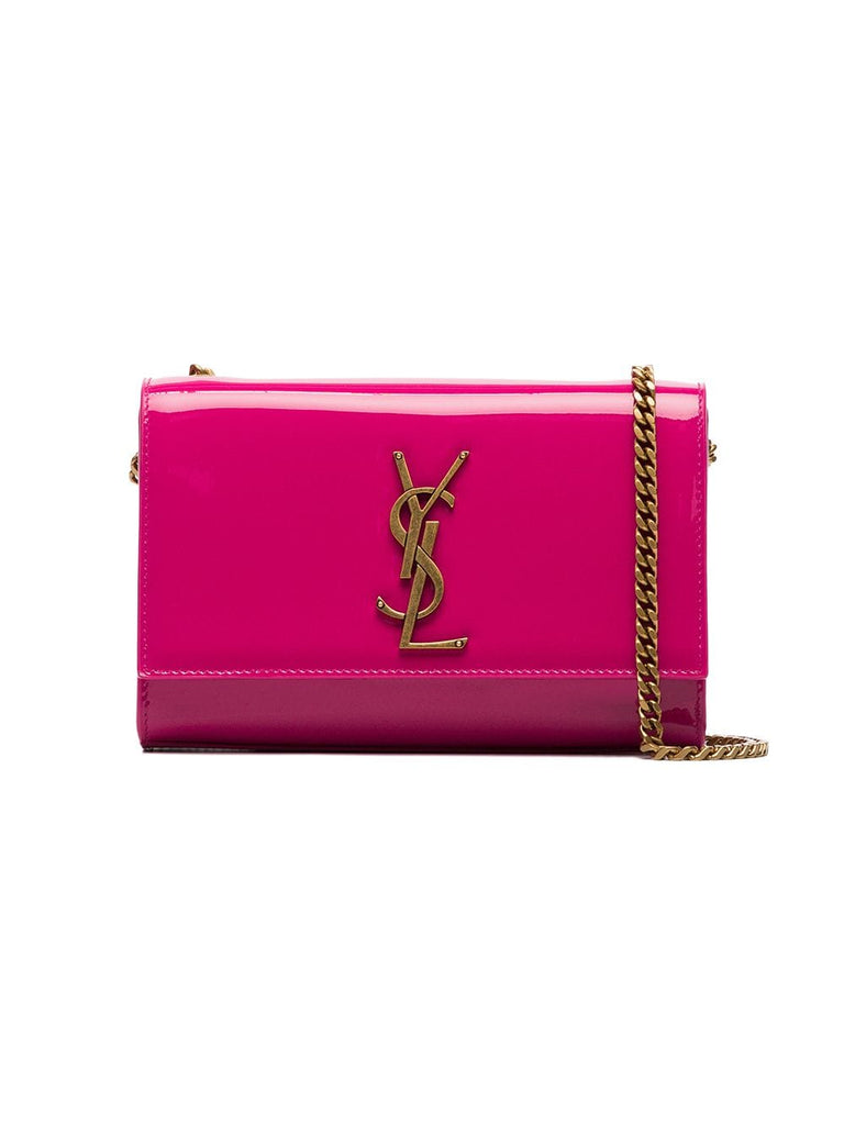 pink Patent leather kate monogram cross body Bag