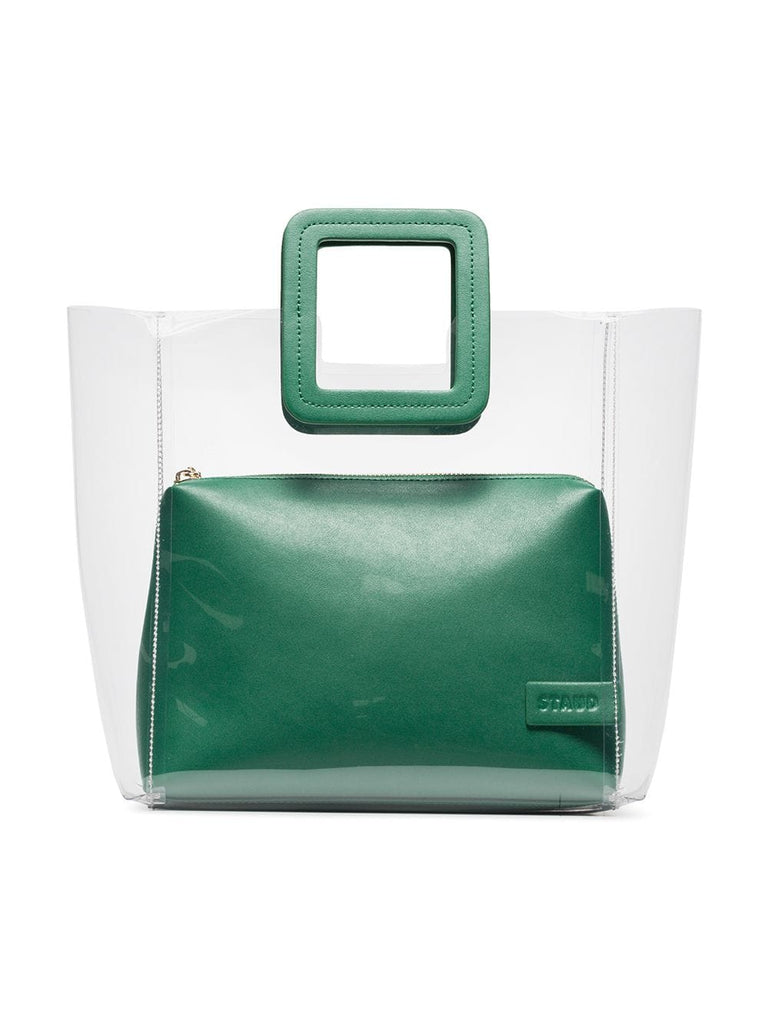 Green Shirley leather tote bag