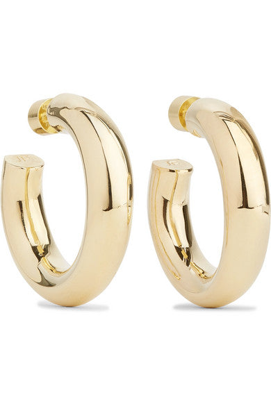 Mini Jamma gold-plated hoop earrings