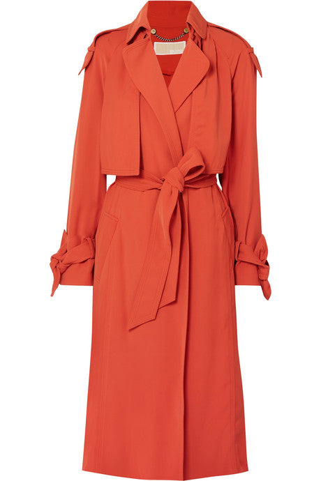 Belted cady trench coat