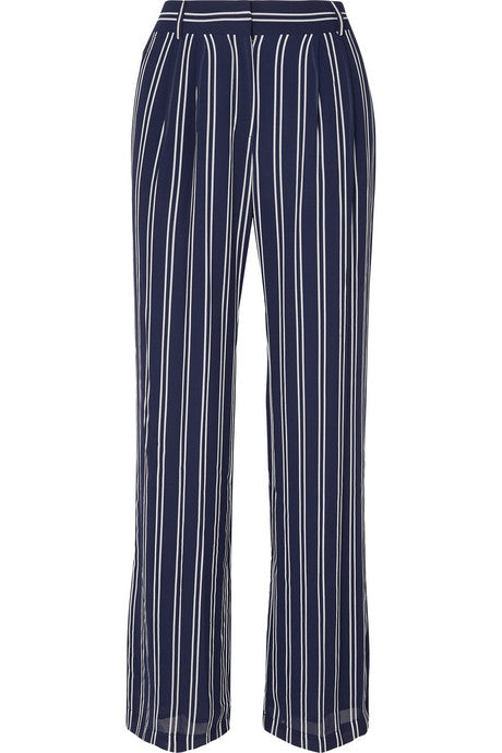 Mega Railroad striped georgette pants