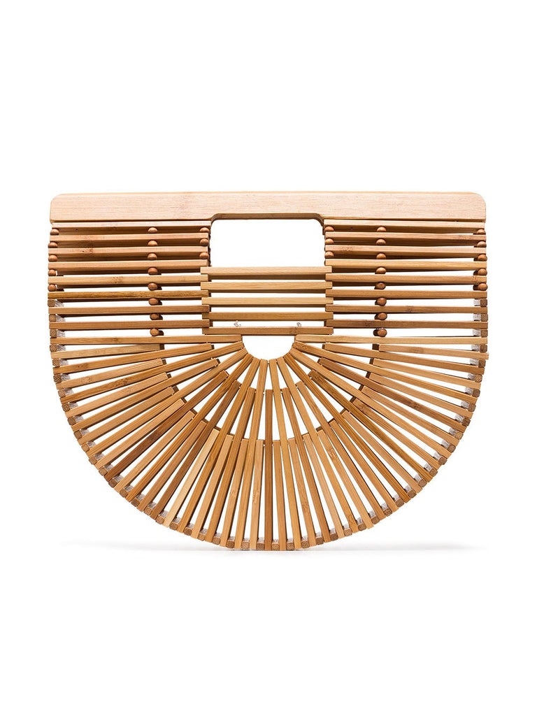 brown Ark Small bamboo Clutch Bag