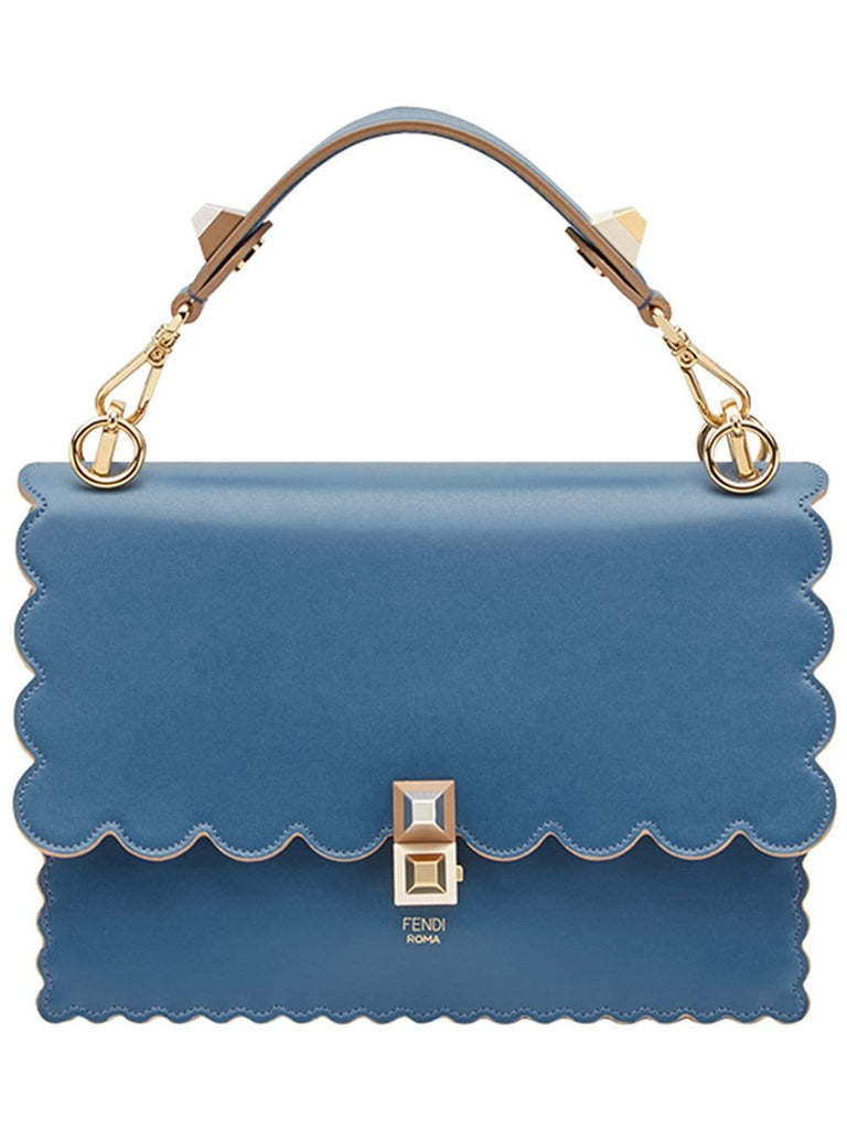 Blue Kan I Leather shoulder bag