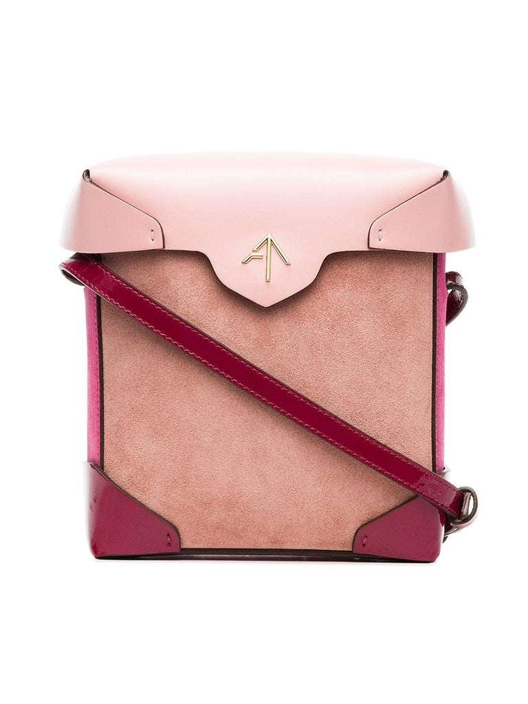 pink and red mini Pristine leather cross body bag