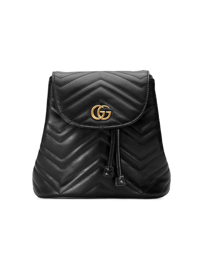 black GG Marmont matelassé backpack