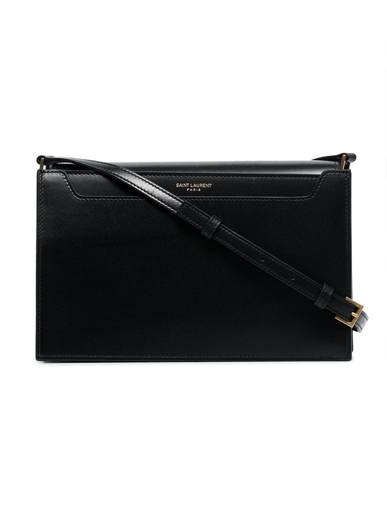 black Catherine leather shoulder bag