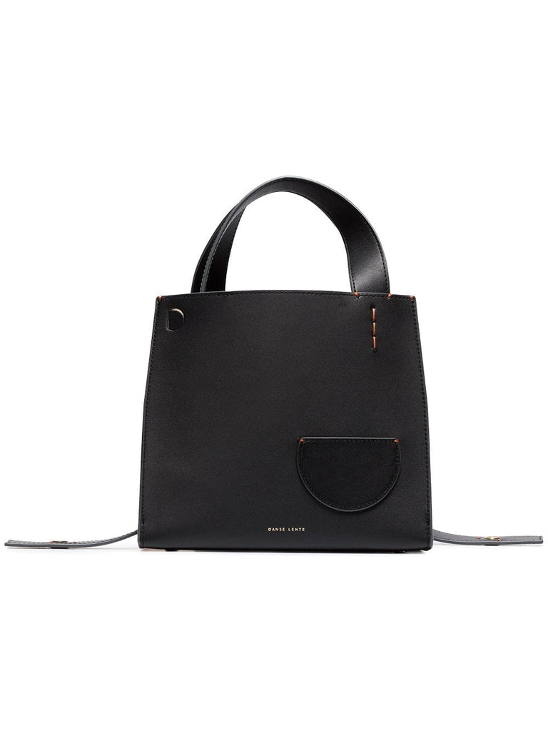 Black Margot Calf Leather Tote Bag