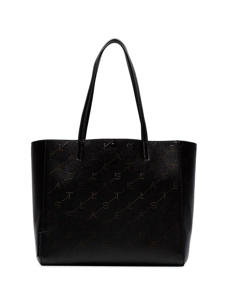 black Monogram large tote