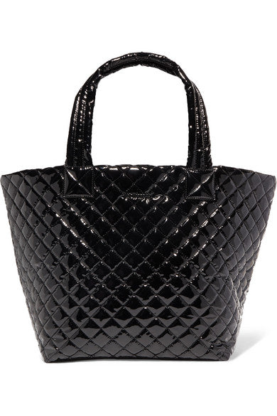 Metro medium quilted vinyl tote