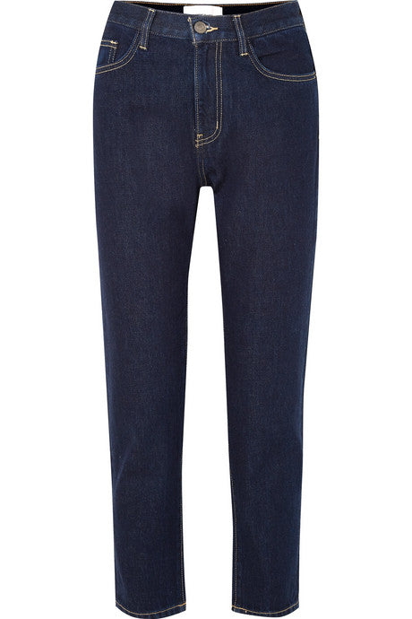 The Vintage Crop high-rise slim-leg jeans