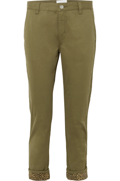 The Confidant cotton-blend straight-leg pants