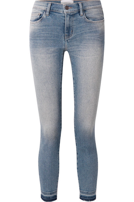 The Stiletto cropped distressed mid-rise skinny jeans