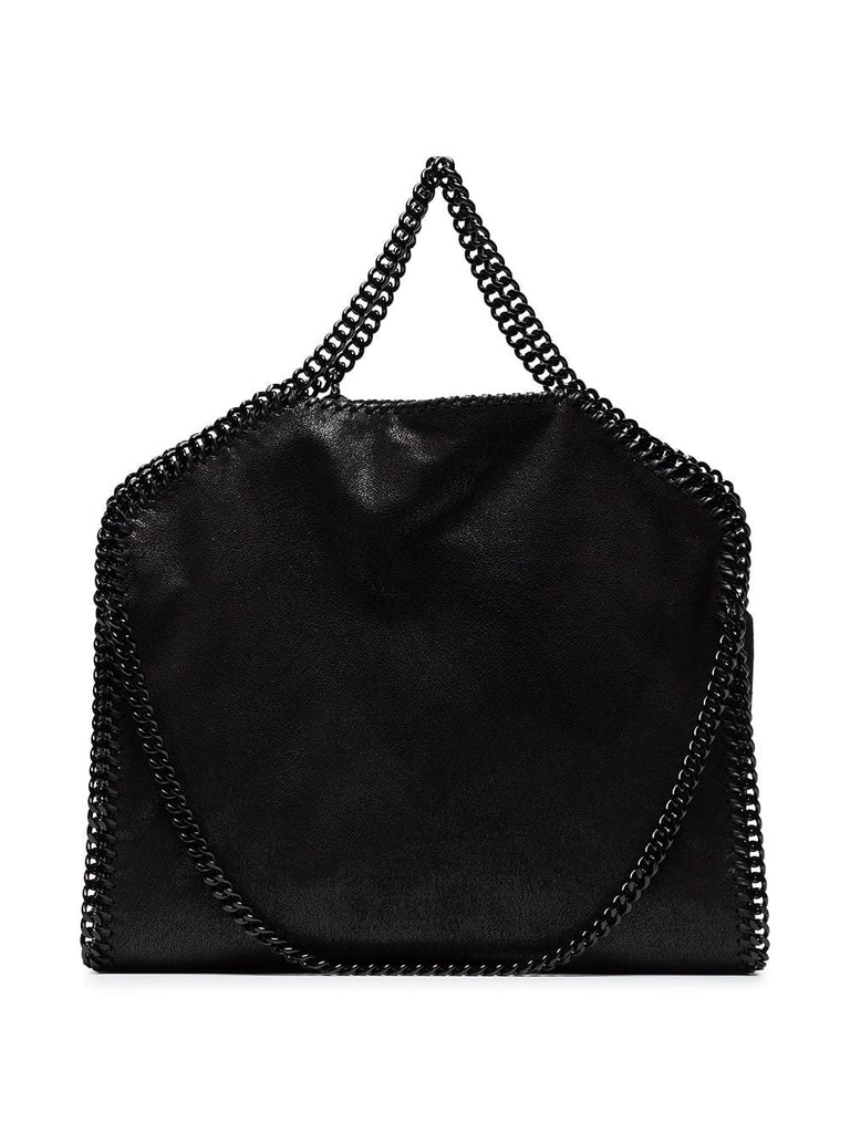 Black Falabella faux leather tote