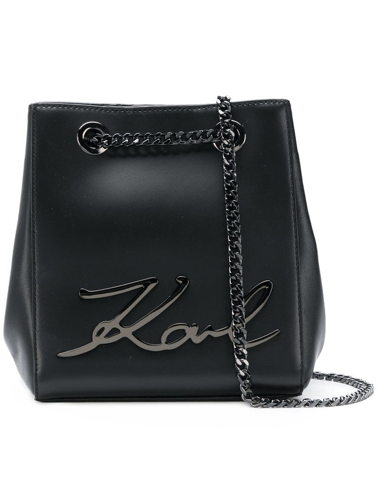 K/Signature bucket bag