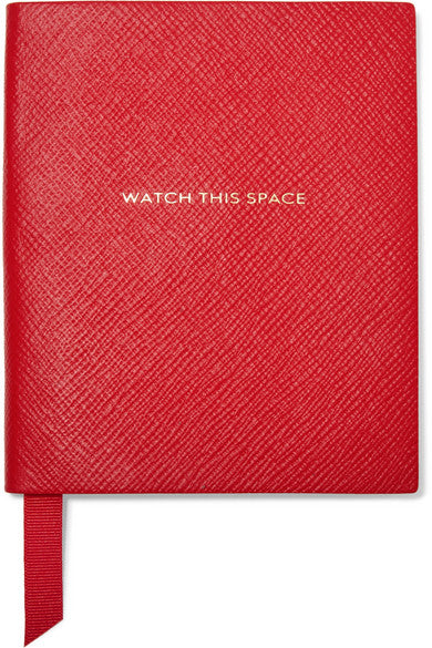 Panama Watch This Space textured-leather notebook