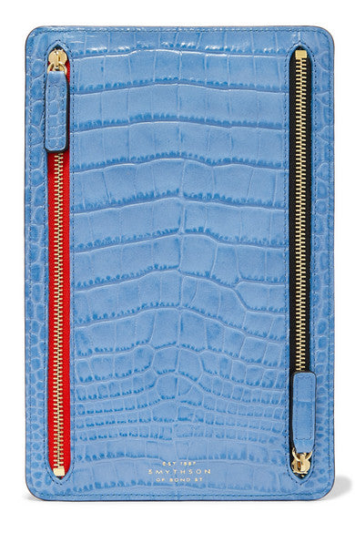 Mara croc-effect leather wallet