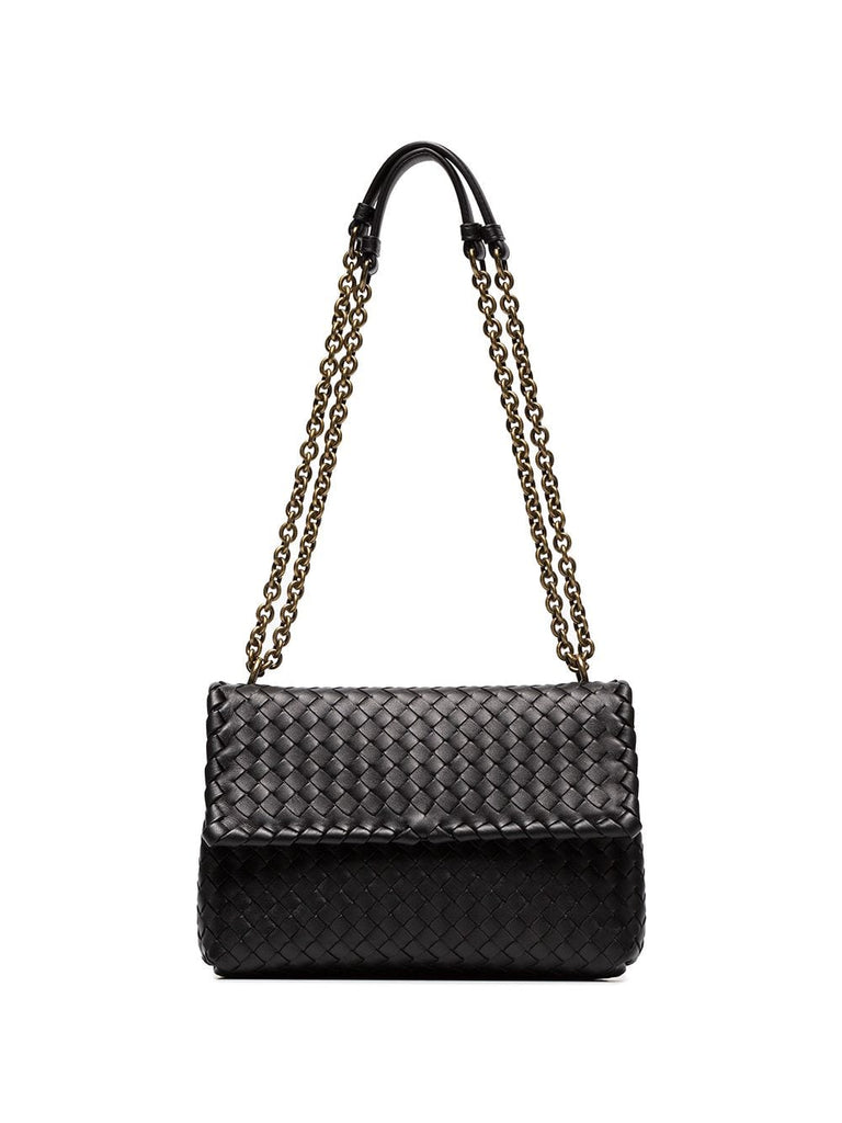 black Olympia leather shoulder bag