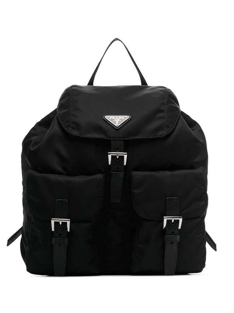 Black Classic Nylon Backpack