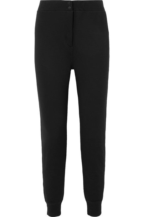 Athletic stretch-jersey track pants