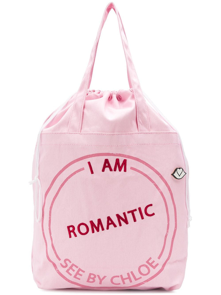 I Am Romantic tote bag