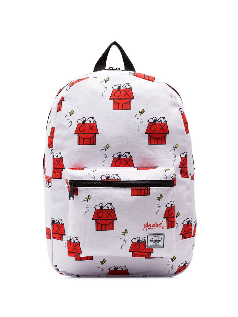 white Snoopy Skate Backpack