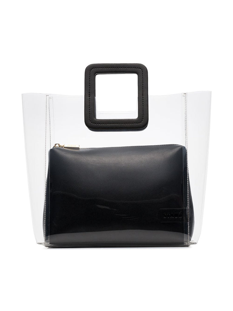 black Shirley leather PVC tote bag