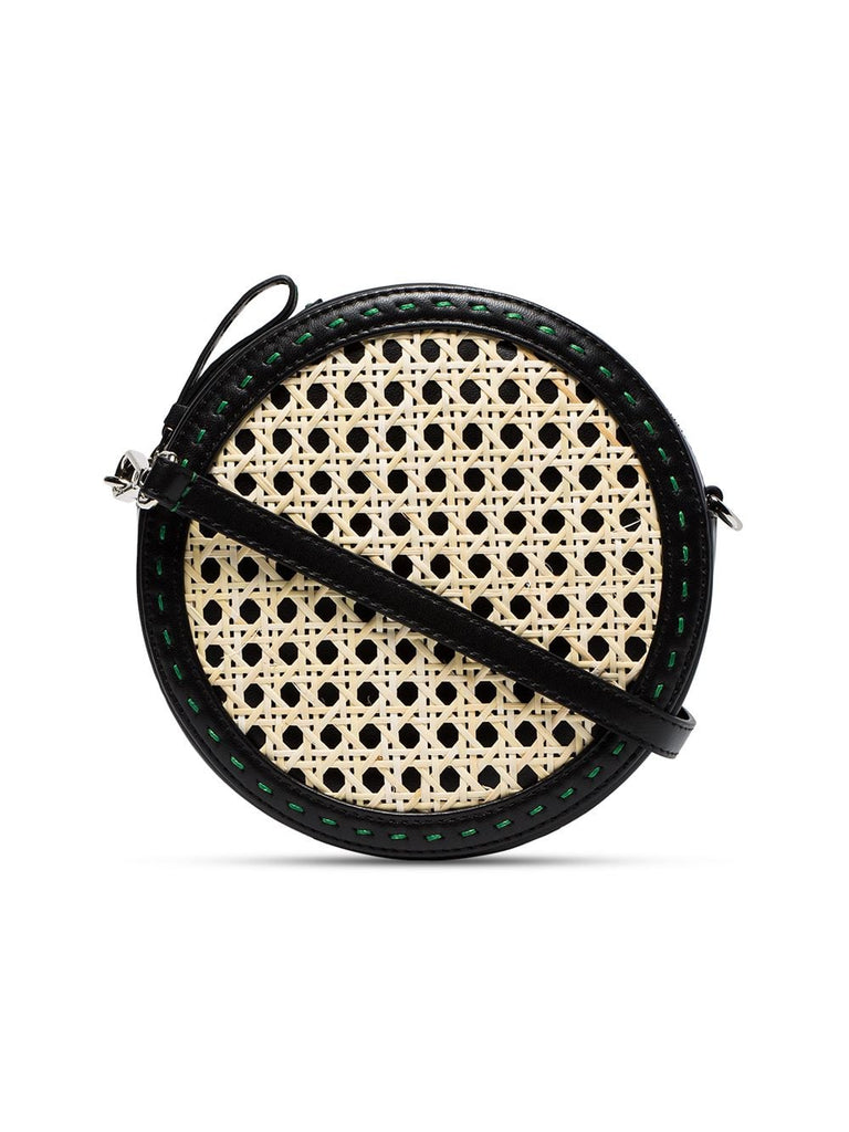 black Tambourine rattan cross body bag