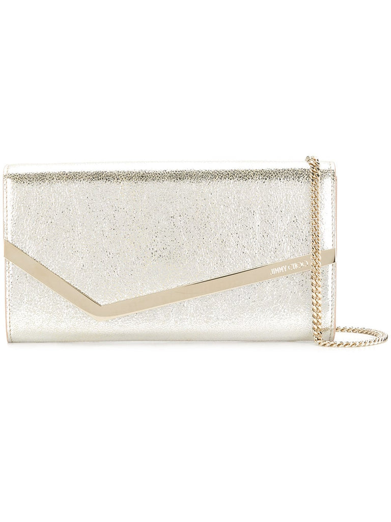 champagne Emmie clutch bag