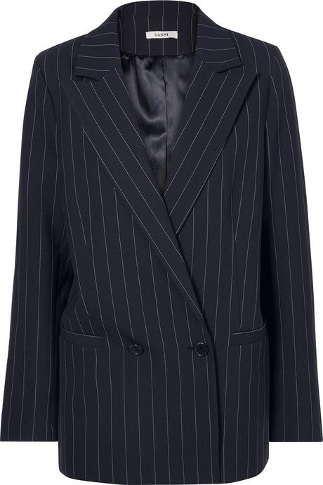 Pinstriped cady blazer