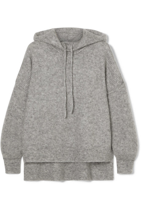 Knitted hoodie