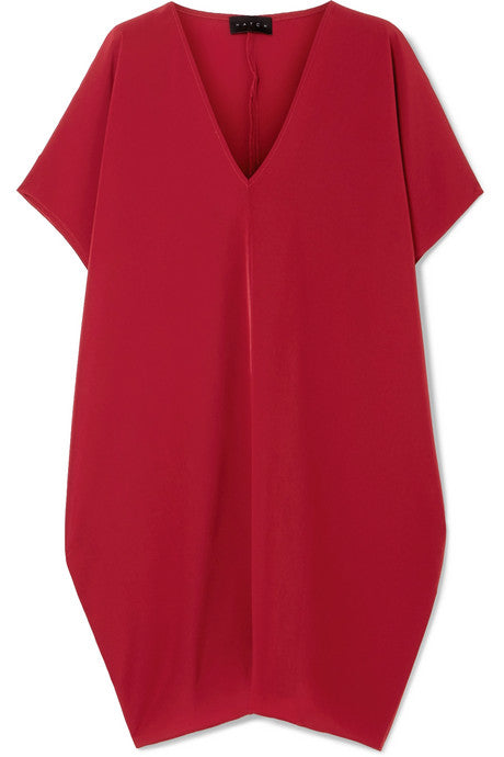 The Slouch crepe de chine mini dress