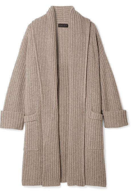 The Chunky ribbed wool-blend cardigan