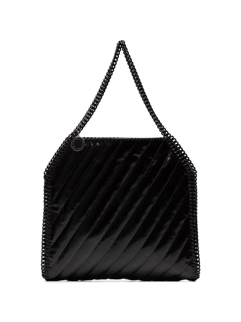 Black Falabella Quilted Shoulder Bag