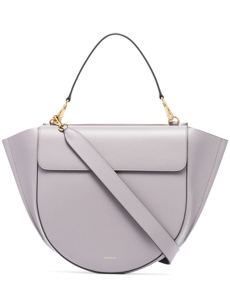 grey Hortensia large leather shoulder bag