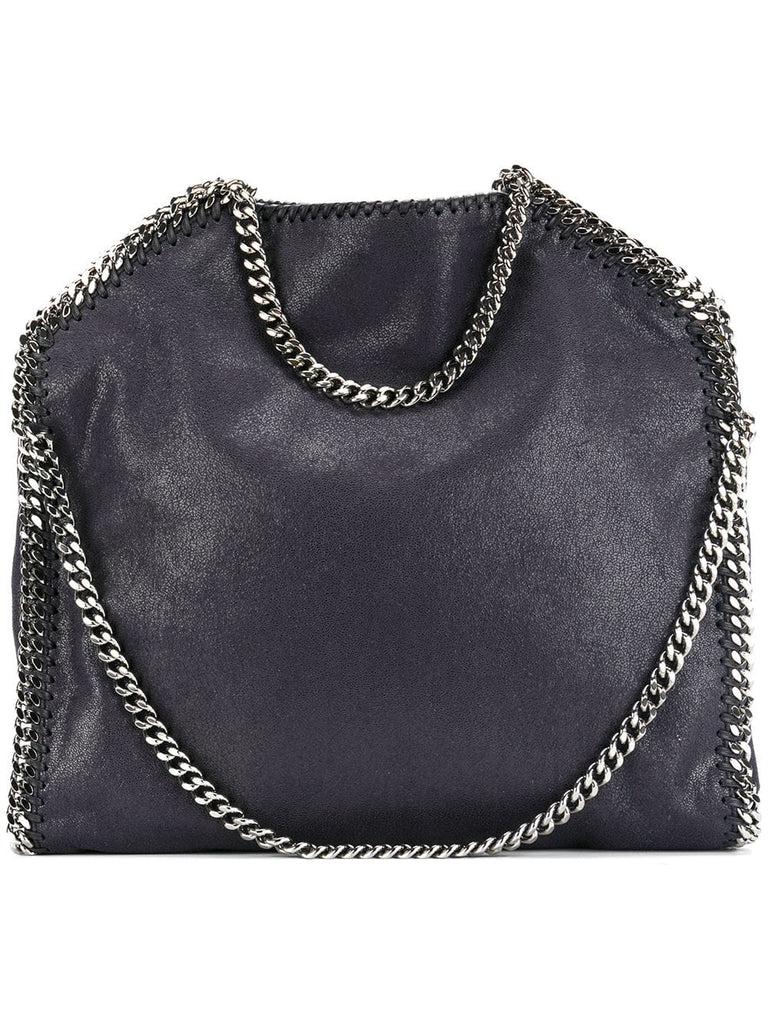 navy blue falabella 3 chain shoulder bag