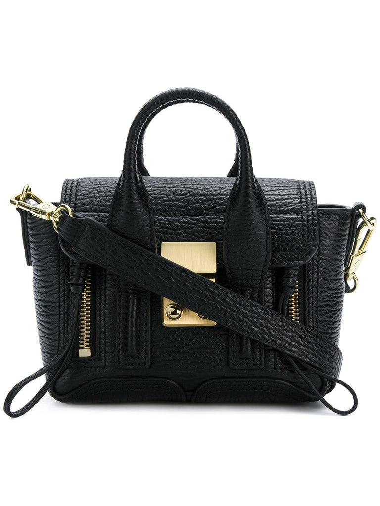 zip-detail medium crossbody bag